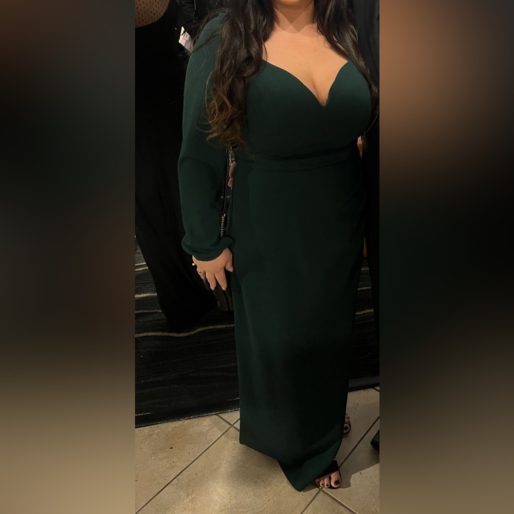Elegant Dark Green Women's Dress